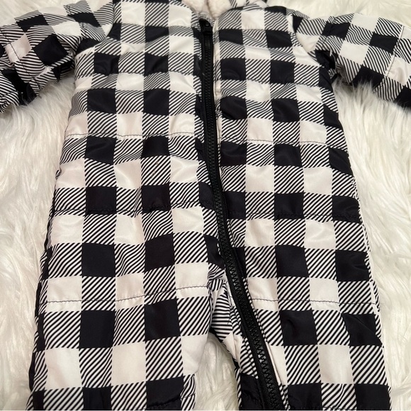 Wonder Nation Check Pram Black White - Picture 7 of 15